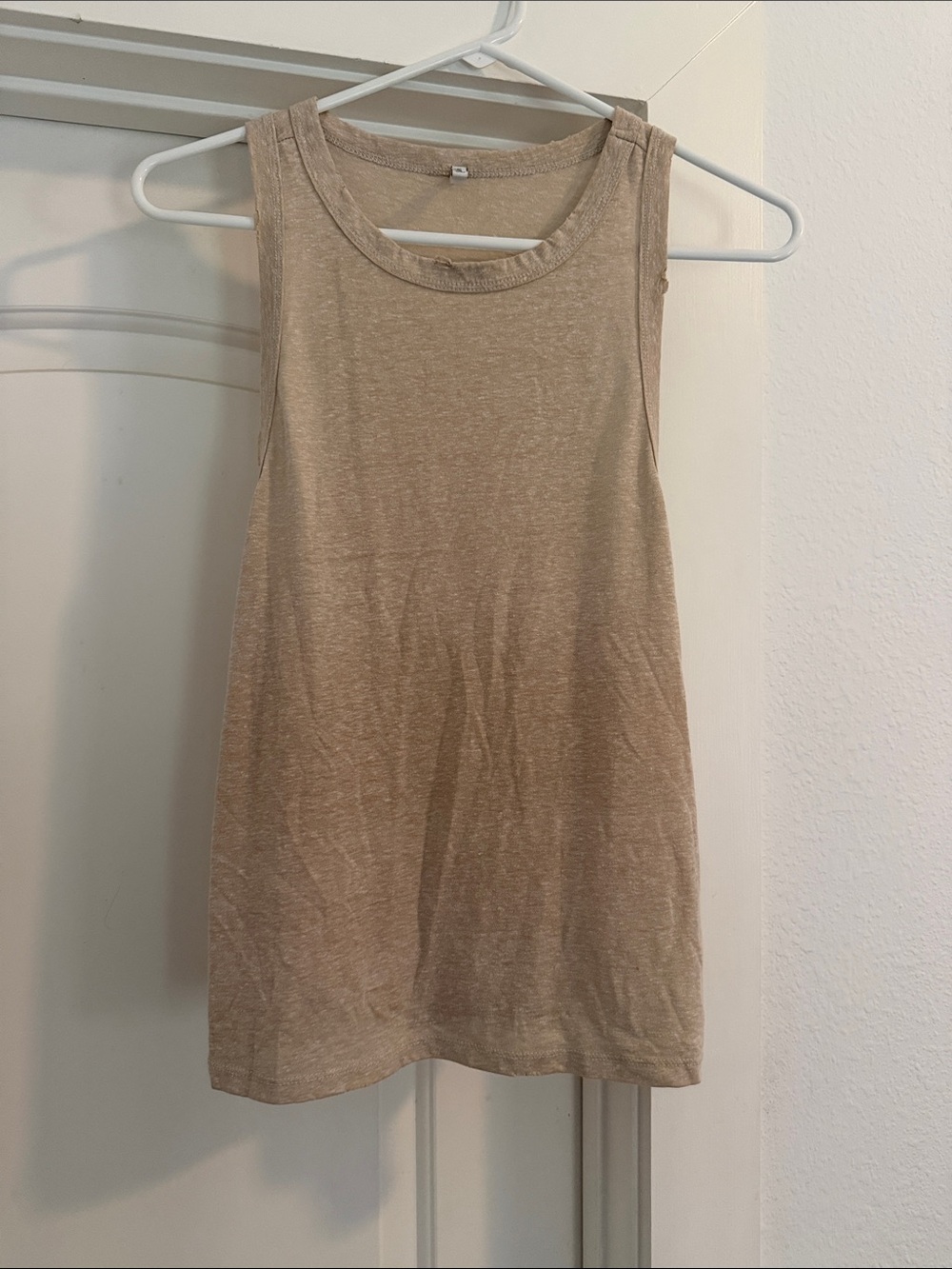Classic Beige Sleeveless Tank Top - Soft Everyday Layer